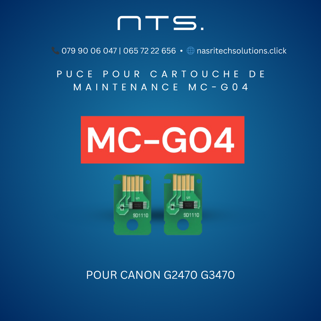 Puce pour CANON MC-G02 G2420, G2460, G3420, G3470