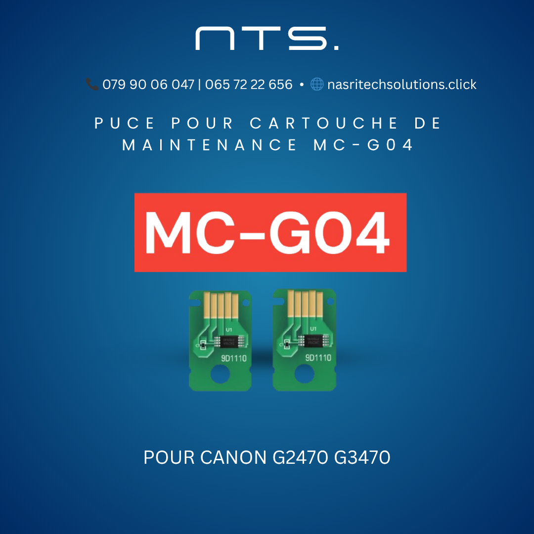 Puce pour CANON MC-G02 G2420, G2460, G3420, G3470
