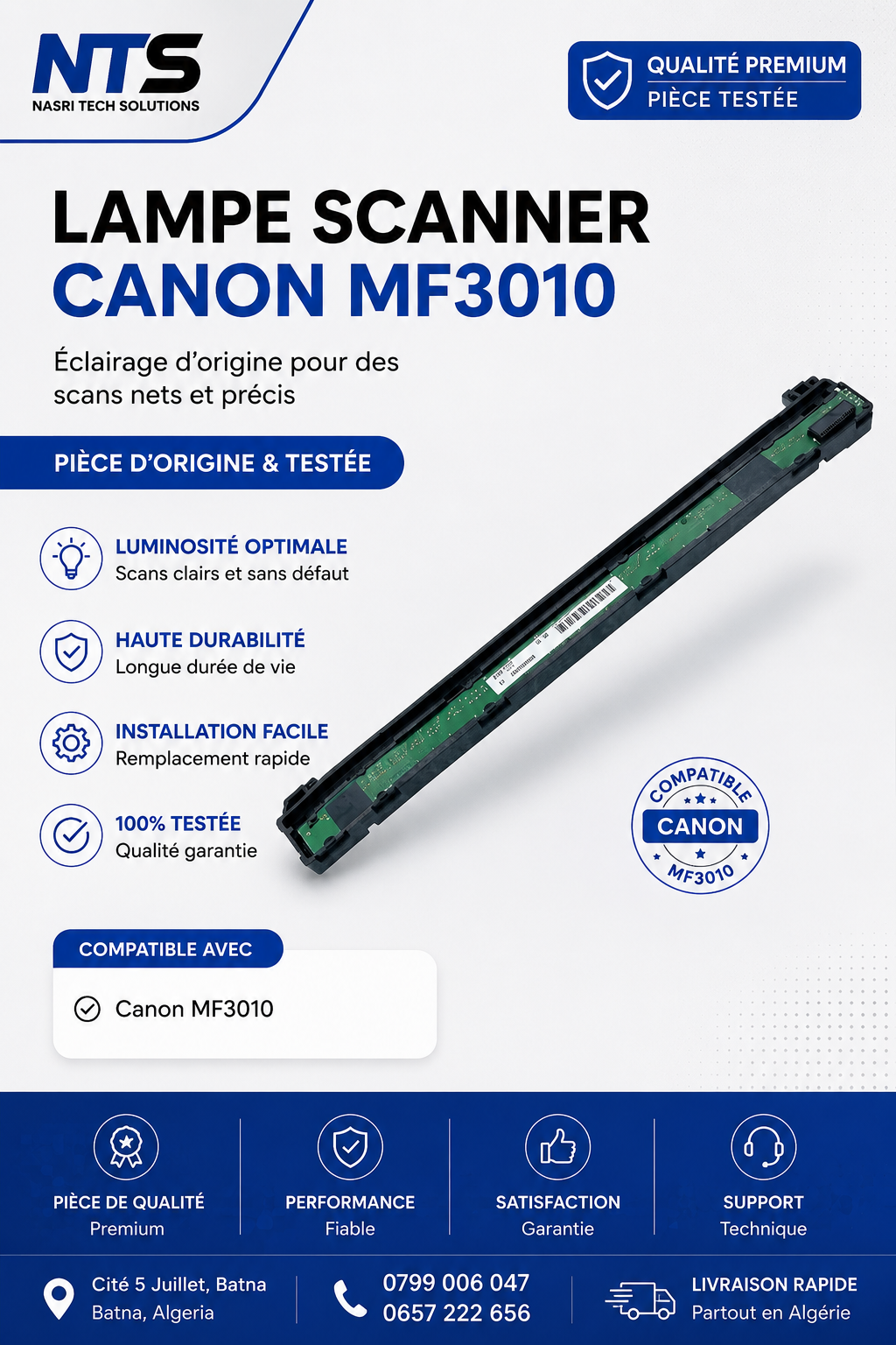 Lampe scanner CANON MF3010