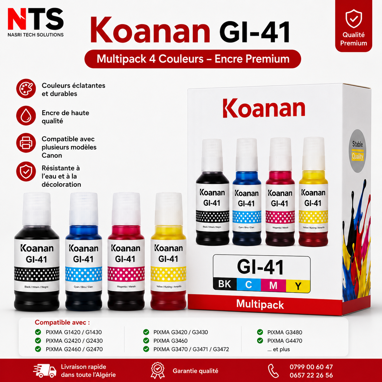 Encre Koanan GI-41 Multipack BK/C/M/Y